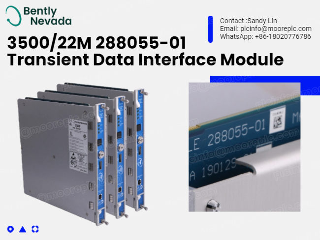 Bently Nevada 3500/22M 288055-01:3500 Die zentrale Kommunikationszentrale des mechanischen Schutzsystems